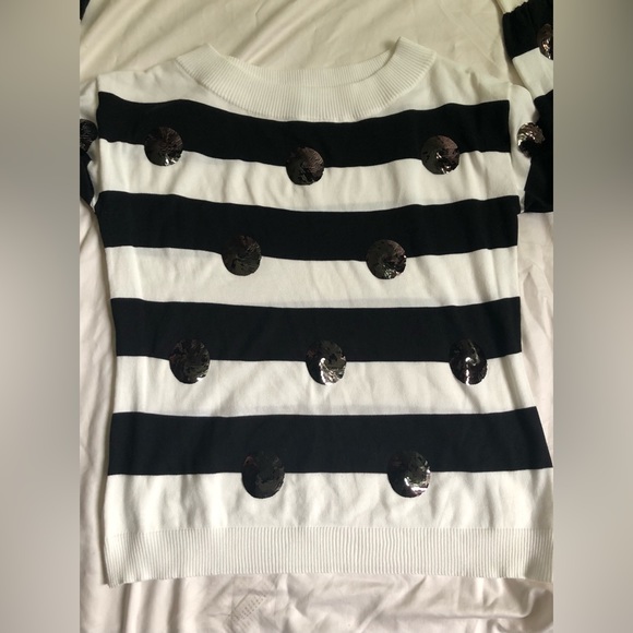 ASHLEY STEWART OFF THE SHOULDER SWEATER SIZE: 14/16 - Picture 5 of 11